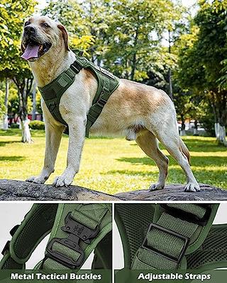 OneTigris No Pull Tactical Dog Harness for Medium Dog, Aire Mesh Dog Vest  Harness, Breathable Military Dog Molle Vests with Handles, Service Dog Vest