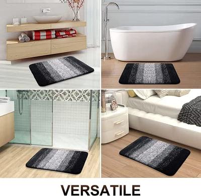 OLANLY Luxury Bathroom Rug Mat 30x20, Extra Soft and Absorbent Microfiber Bath  Rugs, Non-Slip Plush Shaggy Bath Carpet, Machine Wash Dry, Bath Mats for  Bathroom Floor, Tub and Shower, Black - Yahoo