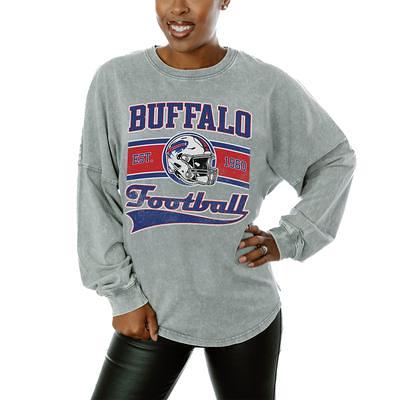 Women's Gameday Couture White Kansas City Chiefs Just Go With It Oversized  Long Sleeve Crewneck Sweatshirt