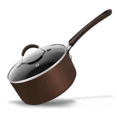 NutriChef 3 Quart Stainless-Steel Saucepan With Lid Cookware