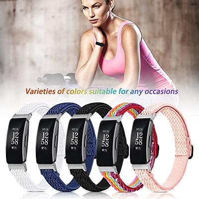 Nylon Bands for Fitbit Inspire 2 & Inspire HR & Inspire Bands for Women  Men, Soft Breathable Adjustable Replacement Strap Wristbands for Fitbit