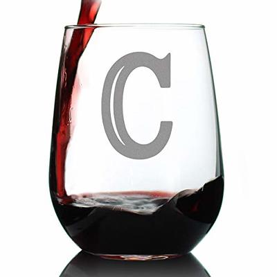 Large Custom Engraved Red Wine Glass