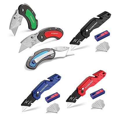 WORKPRO Quick Change Blade Folding Utility Knife Set