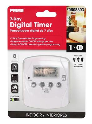 PRIME 15-Amps 120-volt 2-Outlet Plug-in Countdown Lighting Timer