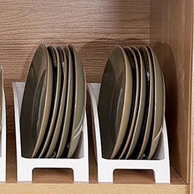 Dish Storage Rack Cutlery Holder Dinnerware Organizer for Kitchen