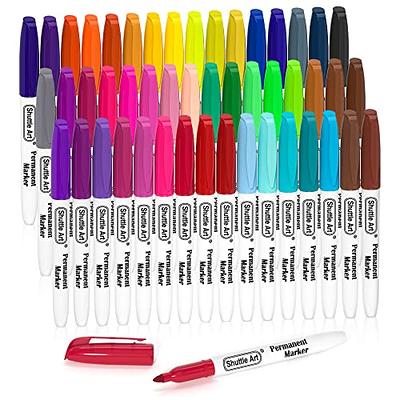 Vitoler 18 Assorted Color Permanent Markers,Fine Point Art Marker