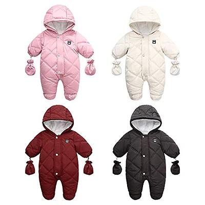 Baby Girl's Winter Snowsuit Cute Cartoon Bear Pattern Accessory Zipper  Breathable Coat Ear Fleece Hoodie Footie for 18-24M Baby Red(E1) - Yahoo  Shopping