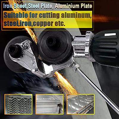 2023 New Electric Drill Plate Cutter, Metal Sheet Cutter, Double Headed  Electric Drill Shears, Metal Nibbler Drill Attachment Universal Electric  Drill Sheet Metal Cutting Head for Cutting Metal - Yahoo Shopping