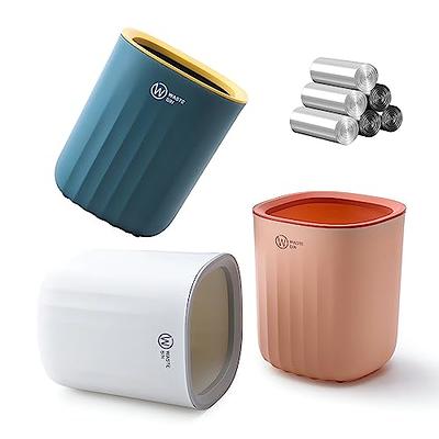 Dotbengc Mini Desk Trash Can with 90 Trash Bags, Small Garbage Can,  Countertop Trash Can, Tiny Waste Basket for Bathroom Desktop Bedroom  Kitchen Office Table - Yahoo Shopping