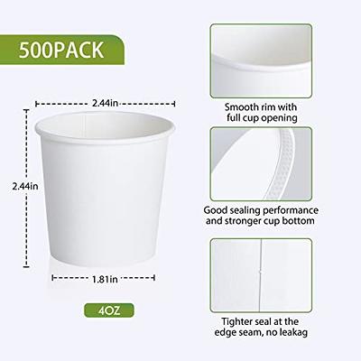 LITOPAK 500 Pack 4 oz Paper Cups, Disposable Coffee Cups, White Espresso  Cups, Hot/Cold Beverage Drinking Cups for Party, Picnic, and Travel. -  Yahoo Shopping