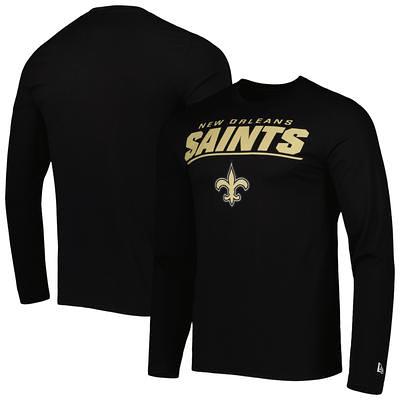 Women's Fanatics Branded Black New Orleans Saints Spirit Jersey Lace-Up  V-Neck Long Sleeve T-Shirt