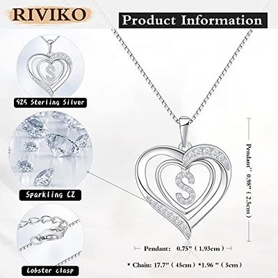 LOUISA SECRET Birthstone Heart Necklaces for Women, 18k Gold Plated and 925  Sterling Silver Infinity Forever Love Pendant Necklaces, Birthday  Anniversary Jewelry Gift for Her Mama Wife Mom - Yahoo Shopping