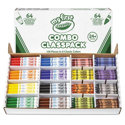  Crayola Ultra Clean Washable Markers Classpack (200 Count), Bulk  Markers for Classrooms, School Supplies for Kids, 10 Colors : Toys & Games