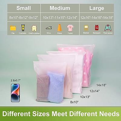 Small Flat Clear Frosted Plastic Bags (1,000 pcs.)