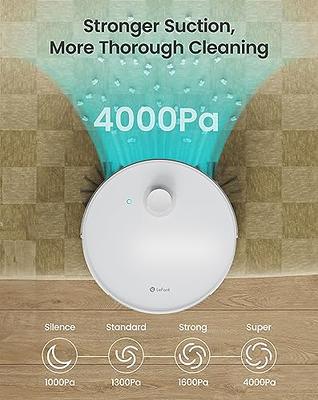 Lefant N3 Robot Vacuum Cleaner with Water Tank, Home Mapping,  Wi-Fi/Alexa/APP Control, Sonic Mopping, 3-in-1 Robotic Vacuums for Pet  Hair, Carpets