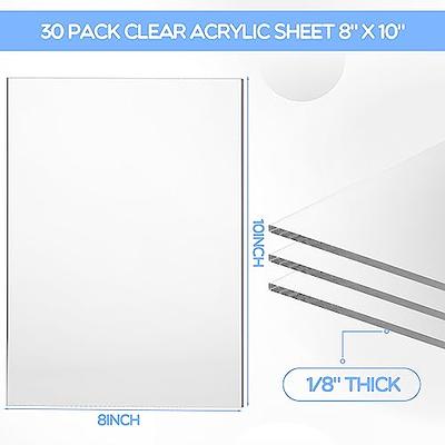  8 Pack Colored Acrylic Sheets 8 X 12 Inch, Translucent Cast Acrylic  Sheet Plexiglass Sheet 1/8 Inch Thick Acrylic Panel Colored Plastic Sheets  for Art Crafts Painting DIY Display, 8 Colors : Industrial & Scientific