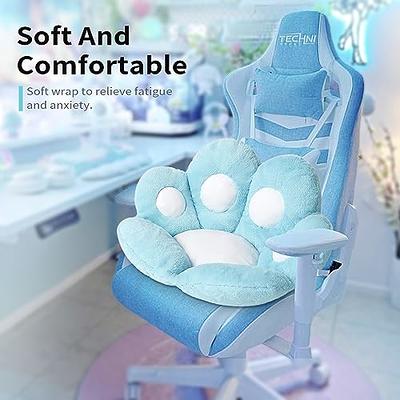 Ditucu Cat Paw Cushion Kawaii Chair Cushions 27.5 x 23.6 inch Cute Stuff Seat  Pad Comfy Lazy Sofa Office Floor Pillow for Gaming Chairs Room Decor Blue -  Yahoo Shopping