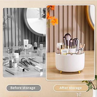 funest 2 Pack Makeup Perfume Organizer and Brush Holder, 360 Degree  Rotating Lazy Susan Cosmetic Desk Storage Lotions Display Case Round Gift  Tray with Large Capacity, for your Jewelry - Yahoo Shopping