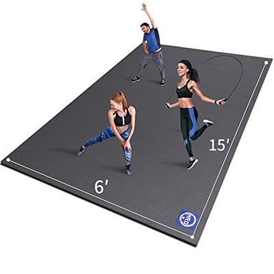 Gxmmat Extra Large Exercise Mat 6'x8'x7mm, Thick Workout Mats for Home Gym  Flooring, High Density Non-Slip Durable Cardio Mat, Shoe Friendly, Great  for Plyo, MMA, Jump Rope, Stretch, Fitness 