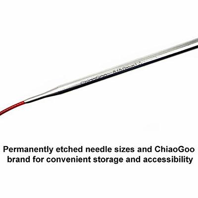 ChiaoGoo Knitting Needles Red Lace Circular 47 inch (119cm) Stainless Steel Size  US 11 (8mm) Bundle with 1 Artsiga Crafts Stitch Holder 7047-11 - Yahoo  Shopping