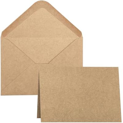 Blank White Cards and Envelopes 100 Pack, Ohuhu 5 x 7 Heavyweight