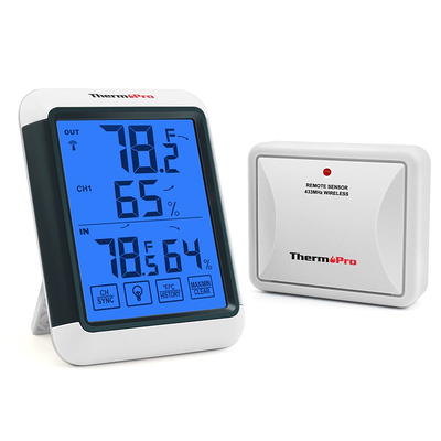 sainlogic Digital Humidity Meter Room Thermometer with Temperature  Hygrometer Monitor Humidity Thermometer(Battery not Included)