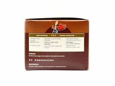 Organo Gold King of Coffee Organic Premium Ganoderma Lucidum U.S.A. Packaging (1 Box)