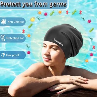 Extra Large Silicone Swim Cap For Long Hair Braids And Dreadlocks