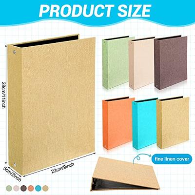 A5 binder Folder 6 Rings Agenda Cover Planner Organizer Stationery Binder  Portfolio College Notebooks Cover For