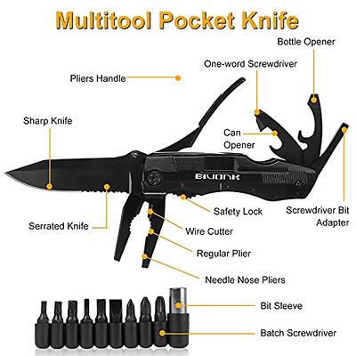 TRSCIND Pocket Knife Multitool, Christmas Stocking Stuffers Unique Camping  Hunting Fishing Birthday Gift Ideas for Men