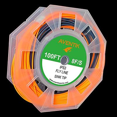 Aventik Sinking Tip Fly Line Fly Fishing Weight Forward Line Tapered  Floating Sinking Tip Line 100 FT 3-4IPS (Black/Orange,6F/S) - Yahoo Shopping