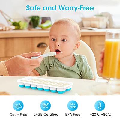 Ice Cube Trays for Freezer, 64 Nuggets Ice Cubes Molds, Silicone Ice Cube  Trays with Lid, Ice Freezer Container, Spill-Resistant Removable Lid & Ice