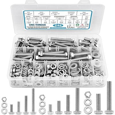 Swpeet 150Pcs Metric 304 Stainless Steel M3 Hex Nuts and M3 Flat