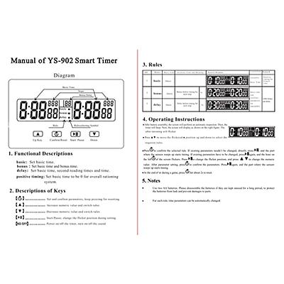Professional Digital Chess Timer Clock Count Updown Board Game