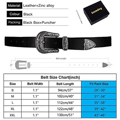 Tanpie Women Leather Belt Designer Gold Round Buckle Ladies Dress Casual  Belts at  Women’s Clothing store