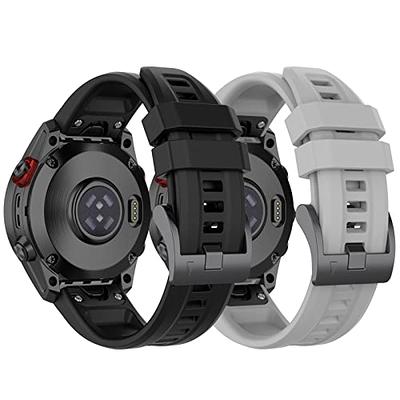 Fit for Garmin Fenix 7 Bands, Fenix 6/ Fenix 5 Quickfit Silicone  Replacement Watch Bands Straps Wristbands Bracelet Fit for Garmin  Forerunner 965 955/Approach S62/instinct 2/ EPIX gen 2 (Black Gray) - Yahoo  Shopping