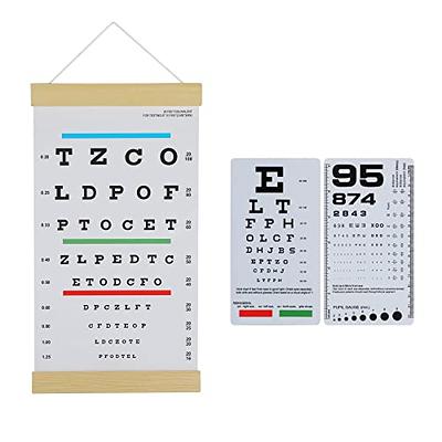 PECULA Eye Chart, Snellen Eye Chart, Wall Chart, Eye Charts for Eye Exams  20 feet 11 X 22 in.