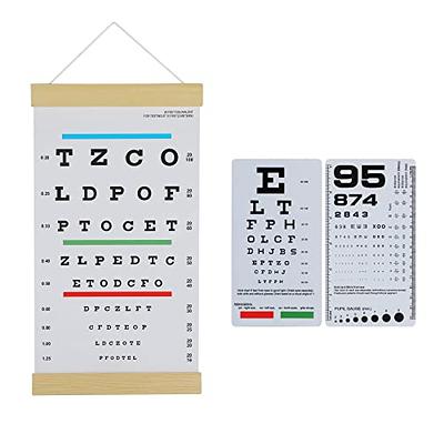 Eye Chart, Snellen Eye Chart, Wall Chart, Eye Charts for Eye Exams 20 feet  11 X 22 in. 