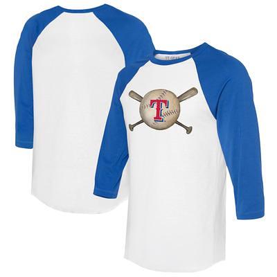 Colorado Rockies Tiny Turnip Youth Diamond Cross Bats 3/4-Sleeve Raglan  T-Shirt - White/Black