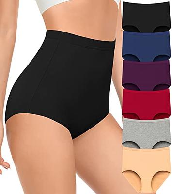 INNERSY Womens Underwear Cotton Hipster Panties Low Rise Basics Underwear  6-Pack (XX-Large, Black/White/Gray)