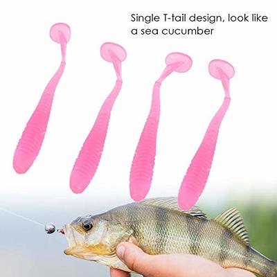 50 Pcs Soft Plastic Fishing Lures Worms Lure Plastic Fishing Worms