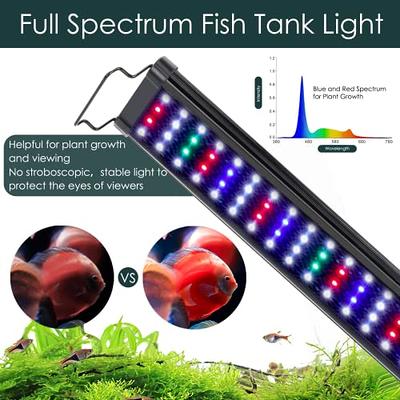  SEAOURA Clip On Aquarium Light for Plants-24/7 Cycle