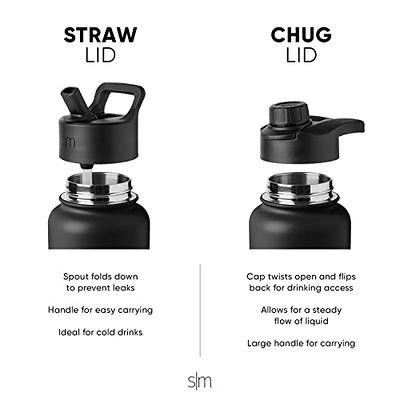 Simple Modern Water Bottle with Straw and Chug Lid Vacuum Insulated  Stainless Steel Metal Thermos Bottles