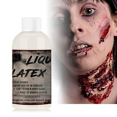 Liquid Latex 4 oz Pro Grade Brushable Thick Latex for Makeup Special FX Prosthetics Halloween Masks and More!