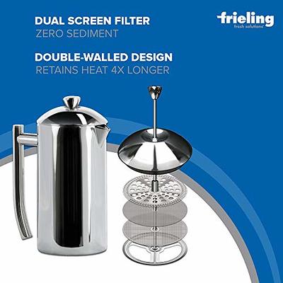 Frieling Double-Walled Stainless Steel French Press Coffee Maker