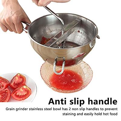 Rotary Food Mill Stainless Steel Vegetable Strainer With Handle Blender  Potato Presser Ricer for Tomato Sauce Applesauce Puree Mashed Potatoes Baby