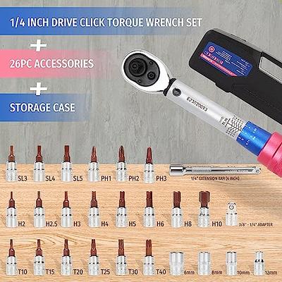 BENTISM Torque Wrench, 1/2 Drive Click Torque Wrench 10-150ft.lb