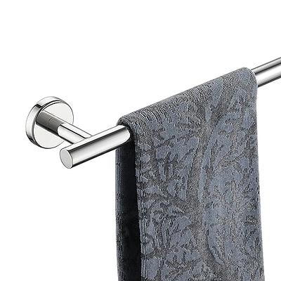 Adjustable 16 to 27.6 Inch Single Bath Towel Bar, ZUEXT Chrome Finished  Stainless Steel Towel Holder Hanger, Wall Mount Expandable Hand Towel Rod  for