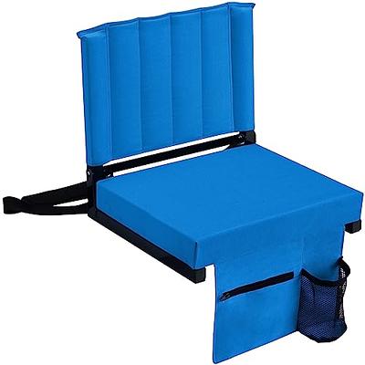 Besunbar 1pcs Stadium Seat for Bleachers with Back Support and Wide Padded Cushion  Stadium Chair - Includes Shoulder Strap and Cup Holder, Blue - Yahoo  Shopping