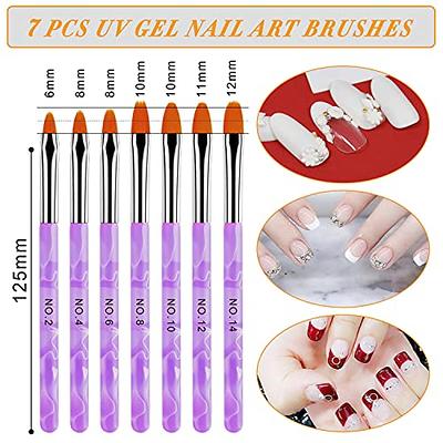 Nail Art Brushes Set (7pcs)